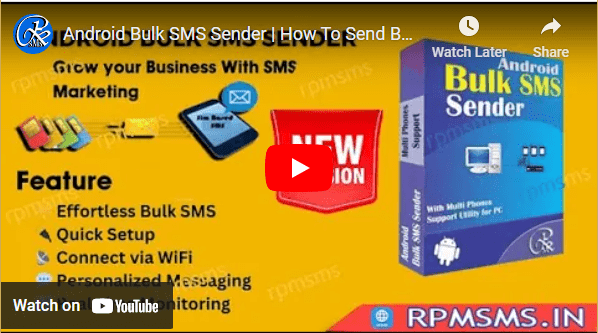 SMS Sender Software Video