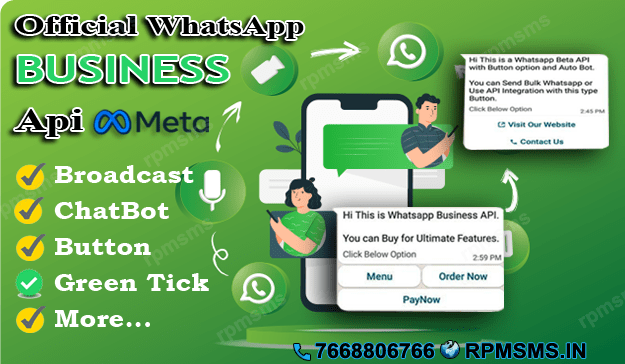 Official WhatsApp Business API | Meta Cloud API | Green Tick -RPMSMS